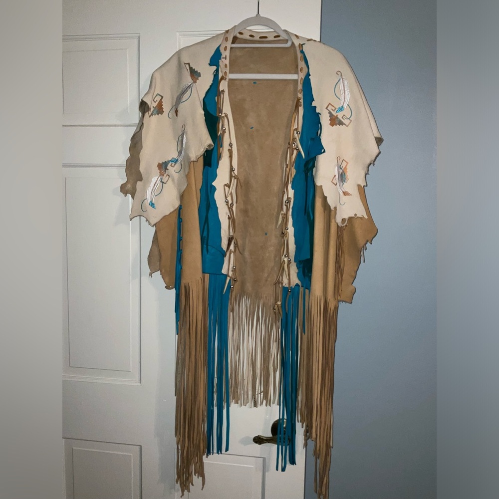 All leather vest made by designer Meredith Lockhart